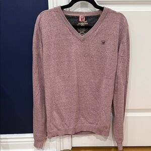 Diesel V-Neck Sweater in Dusty Pink